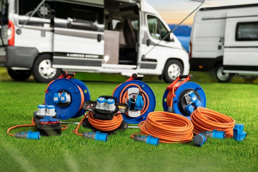 New Camping Catalogue: Power and light supply at the campsite