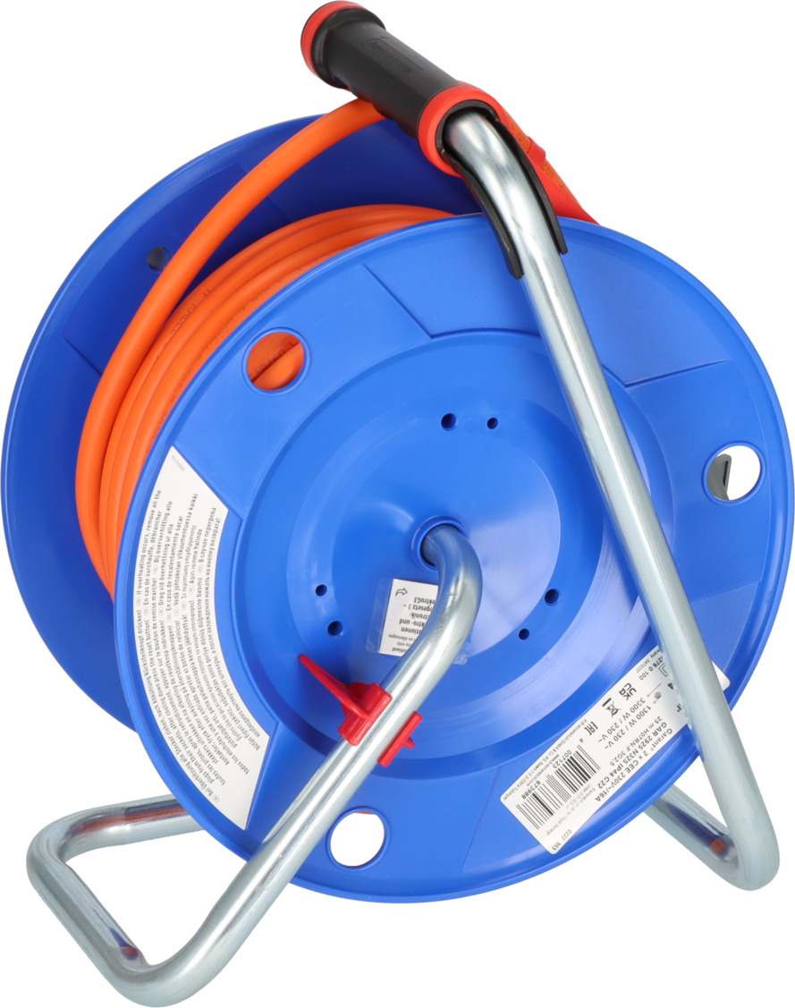 Cable reel 30m 5G2,5 H07RN-F 2 sockets CEE+1P40, with thermal